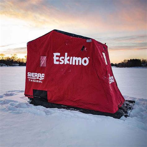 Eskimo Sierra Thermal Flip Ice Fishing Shelter - Red | Sportsman's ...