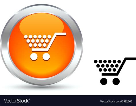 Shopping button Royalty Free Vector Image - VectorStock