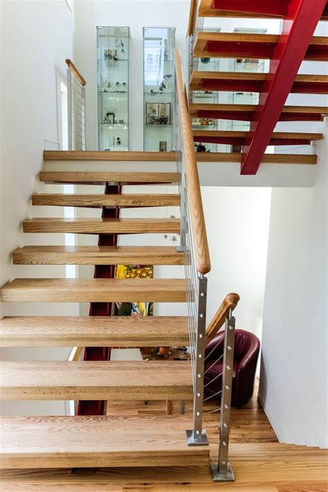 Open Riser Stairs - Southern Staircase | Staircase design, Wooden main ...