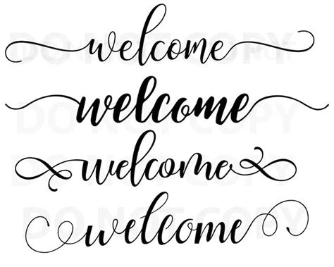 Welcome Sign SVG Bundle, Quotes Svg File for Cricut, Sayings Vector Art, Welcome Sign, Png, Dxf ...