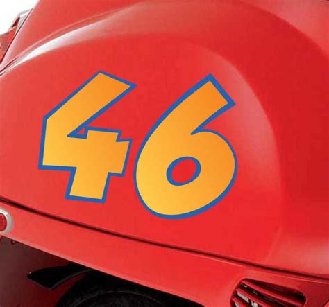 Motorbike Numbers Stickers - TenStickers