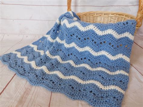 Crochet Baby Blanket Blue Crochet Baby Blanket Blue Baby | Etsy