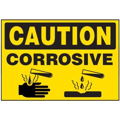 Chemical Labels - Corrosive|Seton Canada