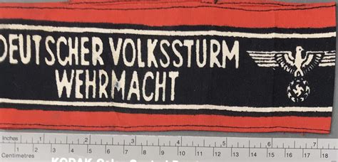 German WWII Deutscher Volkssturm Wehrmacht Armband for Sale