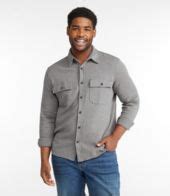 Men's Washed Cotton Double-Knit Chamois Shirt, Long-Sleeve | Shirts at L.L.Bean