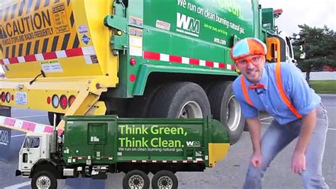 Garbage Trucks for Children with Blippi | Learn About Recycling - video ...