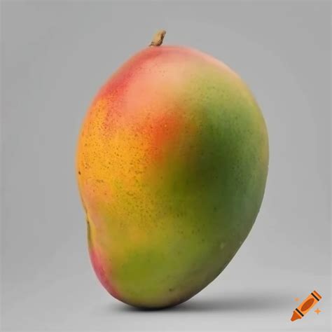 Ripe mango on white background on Craiyon