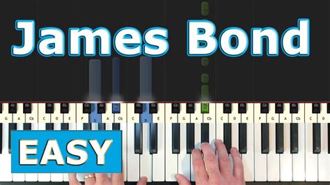 JAMES BOND Theme - Piano Tutorial Easy [Sheet Music] - YouTube