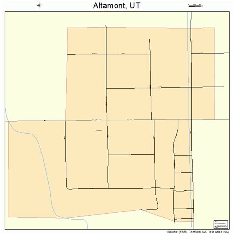 Altamont Utah Street Map 4900760