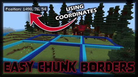 How to Find Chunk Borders in MINECRAFT Bedrock WITHOUT Mods or Packs★ Simple & Easy Chunk ...