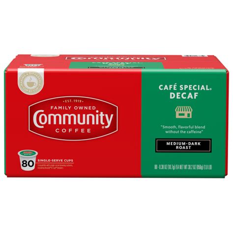 Cafe Special Decaf Coffee Pods - 80 count | Community Coffee