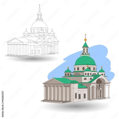 Russian orthodox church icon isolated on white background. Stock Vector | Adobe Stock