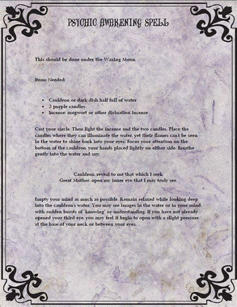 Psychic awakening spell | Psychic awakening, Spelling, Psychic