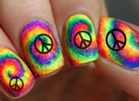 Peace Sign Nail Art Decals - Moon Sugar Decals