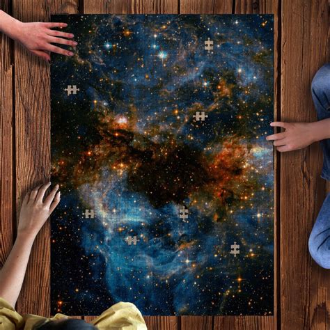 Galaxy Storm Wooden Jigsaw Puzzle With Box - One More Puzzle