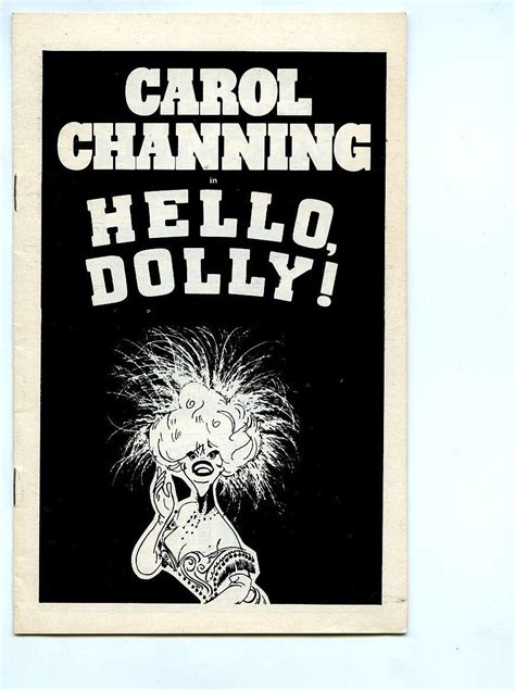 Carol Channing Hello Dolly Houston Grand Opera Tryout Program | Houston ...