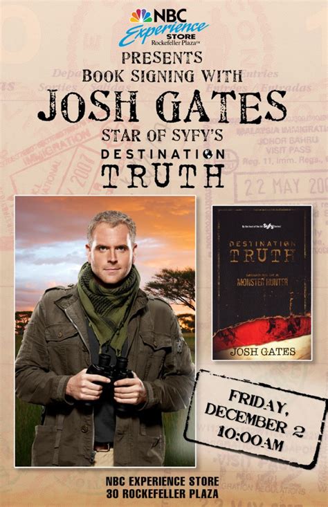 Josh Gates, Host of Syfy´s Destination Truth, Book Signing this Friday in NYC - Series ...