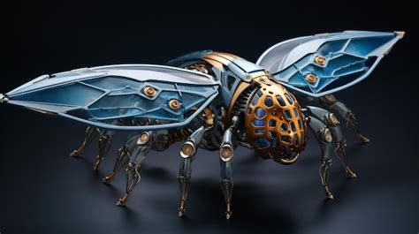 Premium AI Image | Alien spaceship in the form of insect