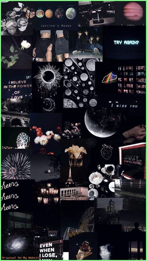 Aesthetic Black Collage Wallpapers - Wallpaper Cave