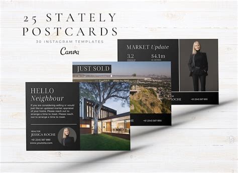 25 Luxury Real Estate Postcard Templates Canva Realtor - Etsy