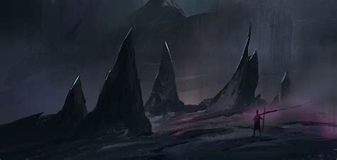 Fantasy Art, Landscape, Dark, Artwork, Digital Art, Rock fantasy art # ...