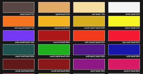 Paint Shop Colour Chart Automotive - Paint Match Pro Paint Match Pro - No other colors are ...