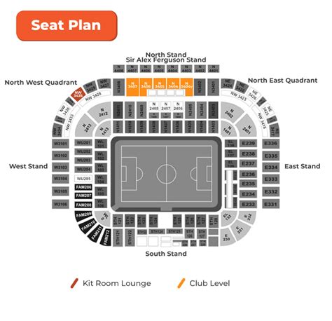 Old Trafford Seating Plan