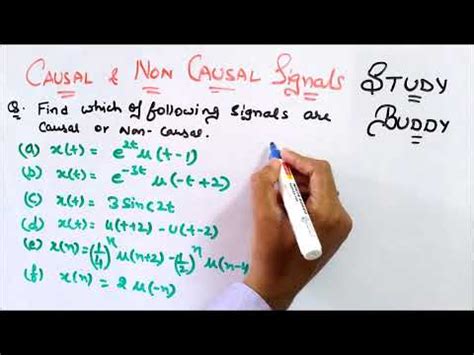 Causal and Non causal signal with numerical - YouTube