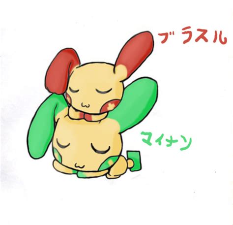 Shiny Plusle and Minun by Chaomaster1 on DeviantArt