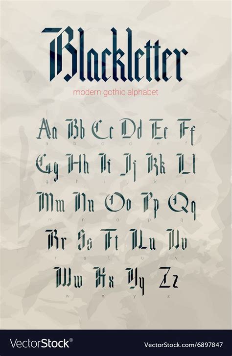 Gothic Blackletter Calligraphy Fonts - Calligraphy and Art