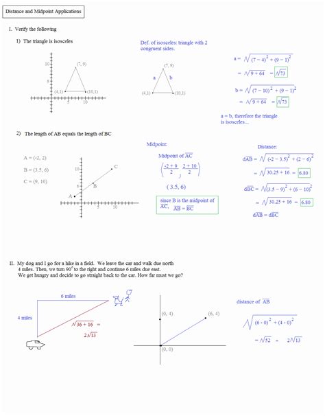 50 Distance formula Worksheet Geometry – Chessmuseum Template Library