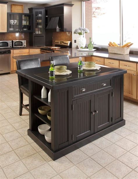 Home Styles Kitchen Island with Two Stools | The Home Depot Canada