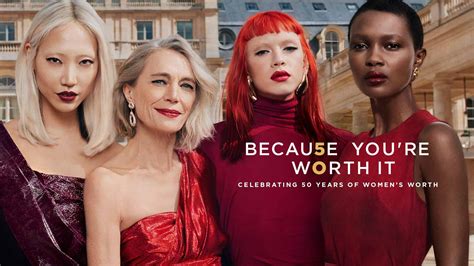 Celebrating 50 Years Of ‘Because You’re Worth It’ Slogan - L'Oréal Paris