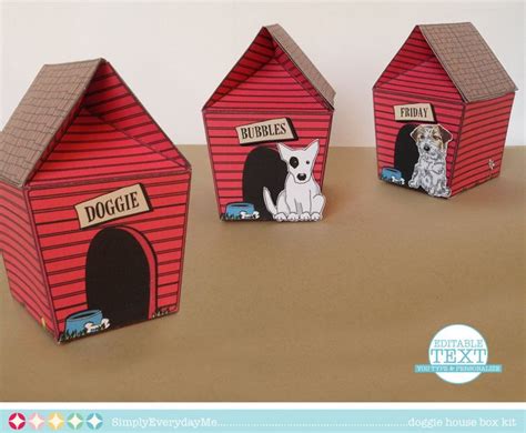 cardboard dog house - Google Search | Party stuff | Pinterest