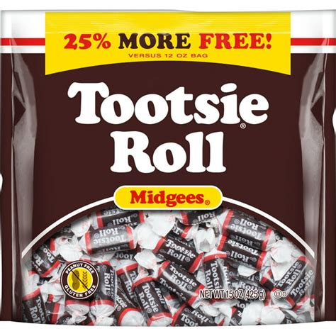 Tootsie Roll Chocolate Midgees, 15 Oz - Walmart.com - Walmart.com