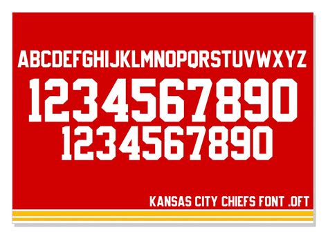 Kansas City Chiefs Jersey Font .OTF - Etsy