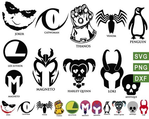 Marvel Villain Symbols