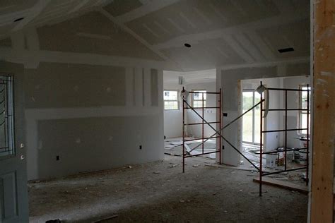 Drywall is up. | so here's the great/dining room/kitchen are… | Flickr