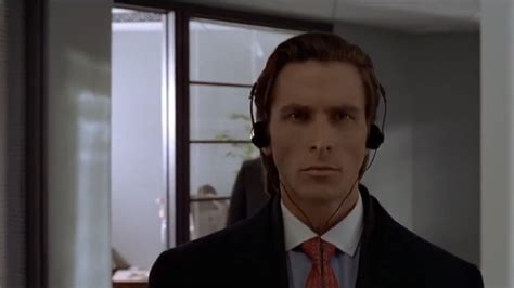 Patrick Bateman Listening To Music Meme Template