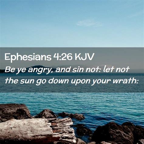 Ephesians 4:26 KJV Bible Verse Images