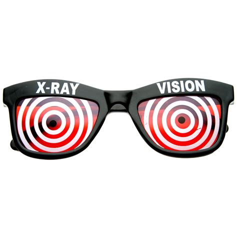 Novelty X Ray Vision Mad Scientist Horned Rim Sunglasses - sunglass.la