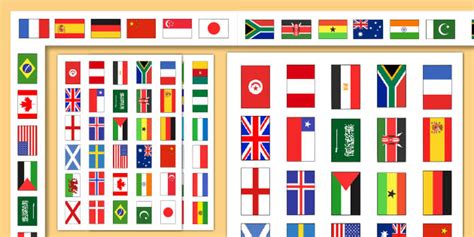 Flags Of The World With Names Printable