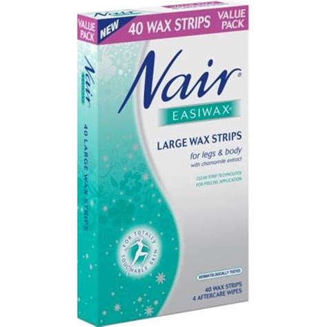 Buy Nair Easiwax Wax Strips 40 Large Online at Chemist Warehouse®