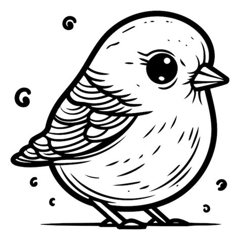 Premium Vector | Cute little yellow bird on a white background Vector ...