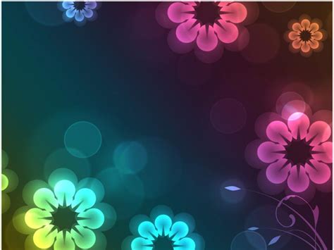 Animated Flower Frame Backgrounds for Powerpoint Templates - PPT Backgrounds