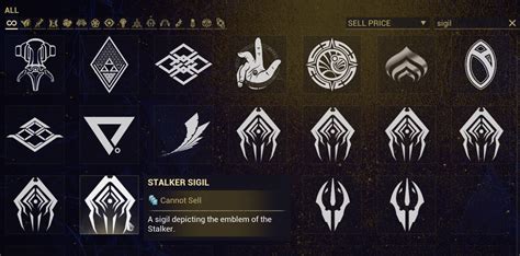 Unsellable sigils keep dropping from bosses/invaders : r/Warframe