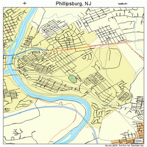 Phillipsburg New Jersey Street Map 3458350