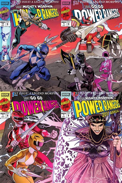 the cover to power rangers comic book