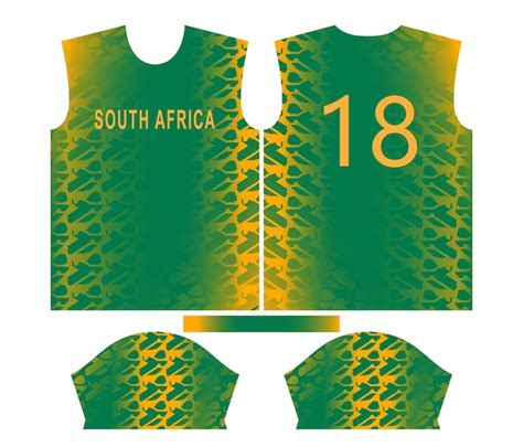 Premium Vector | South africa cricket team sports kid design or south africa cricket jersey design