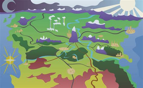 Map of Equestria (artistic) by AxemGR on DeviantArt